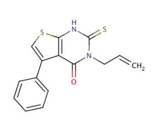 3-Allyl-2-mercapto-5-phenyl-3H-thieno[2,3-d]pyrimidin-4-one - chemical structure image