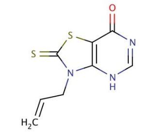 3-allyl-2-thioxo-2,3-dihydro[1,3]thiazolo[4,5-d]pyrimidin-7(6H)-one - chemical structure image