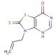 3-allyl-2-thioxo-2,3-dihydro[1,3]thiazolo[4,5-d]pyrimidin-7(6H)-one - chemical structure image