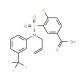 3-[Allyl-(3-trifluoromethyl-phenyl)-sulfamoyl]-4-chloro-benzoic acid - chemical structure image