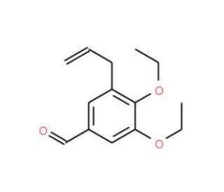 3-Allyl-4,5-diethoxy-benzaldehyde (CAS 872183-41-0) - chemical structure image