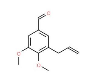 3-Allyl-4,5-dimethoxy-benzaldehyde (CAS 67483-49-2) - chemical structure image