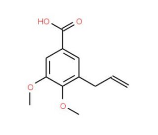 3-allyl-4,5-dimethoxybenzoic acid - chemical structure image