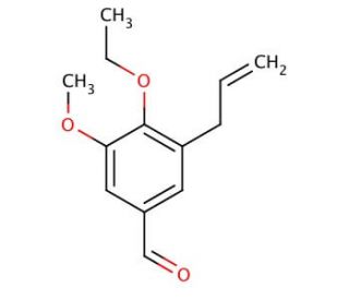 3-Allyl-4-ethoxy-5-methoxy-benzaldehyde (CAS 872183-27-2) - chemical structure image