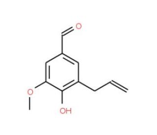 3-Allyl-4-hydroxy-5-methoxy-benzaldehyde (CAS 20240-58-8) - chemical structure image