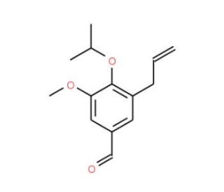 3-Allyl-4-isopropoxy-5-methoxy-benzaldehyde (CAS 883543-95-1) - chemical structure image