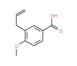 3-Allyl-4-methoxy-benzoic acid (CAS 7501-09-9) - chemical structure image