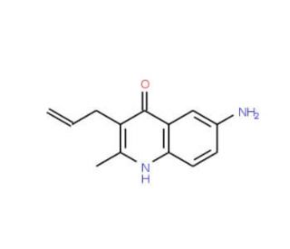 3-Allyl-6-amino-2-methyl-quinolin-4-ol - chemical structure image