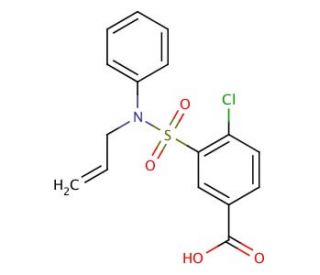 3-(Allyl-phenyl-sulfamoyl)-4-chloro-benzoic acid - chemical structure image