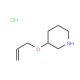 3-(Allyloxy)piperidine hydrochloride - chemical structure image