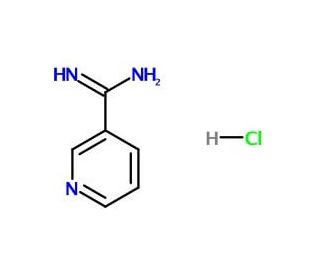 3-Amidinopyridine hydrochloride (CAS 7356-60-7) - chemical structure image