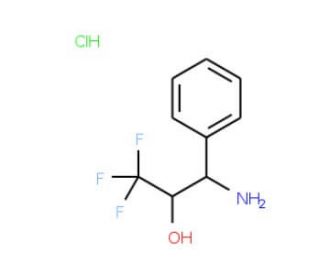 3-amino-1,1,1-trifluoro-3-phenylpropan-2-ol hydrochloride - chemical structure image