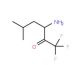 3-amino-1,1,1-trifluoro-5-methylhexan-2-one - chemical structure image