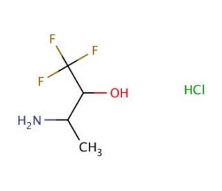 3-amino-1,1,1-trifluorobutan-2-ol hydrochloride - chemical structure image
