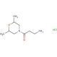 3-amino-1-(2,6-dimethylmorpholin-4-yl)propan-1-one hydrochloride - chemical structure image