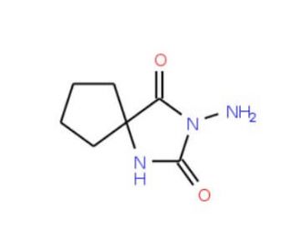 3-amino-1,3-diazaspiro[4.4]nonane-2,4-dione (CAS 16252-62-3) - chemical structure image