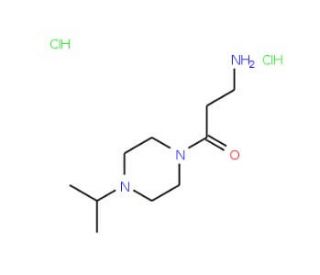 3-Amino-1-(4-isopropyl-piperazin-1-yl)-propan-1-one dihydrochloride (CAS 705942-70-7) - chemical structure image