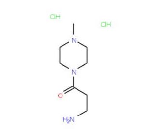 3-Amino-1-(4-methyl-piperazin-1-yl)-propan-1-one dihydrochloride (CAS 717904-35-3) - chemical structure image