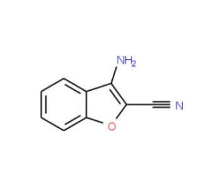 3-amino-1-benzofuran-2-carbonitrile (CAS 62208-67-7) - chemical structure image