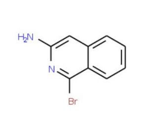 3-Amino-1-bromoisoquinoline (CAS 13130-79-5) - chemical structure image