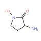 3-Amino-1-hydroxy-pyrrolidin-2-one (CAS 1003-51-6) - chemical structure image