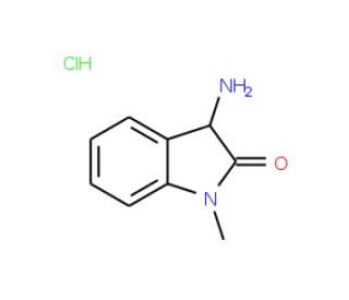 3-Amino-1-methyl-1,3-dihydro-2H-indol-2-onehydrochloride - chemical structure image