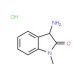 3-Amino-1-methyl-1,3-dihydro-2H-indol-2-onehydrochloride - chemical structure image