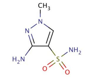 3-amino-1-methyl-1H-pyrazole-4-sulfonamide - chemical structure image