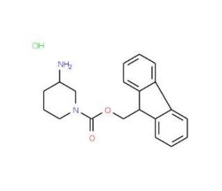 3-Amino-1-N-Fmoc-piperidine hydrochloride (CAS 811841-86-8) - chemical structure image