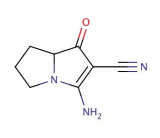 3-amino-1-oxo-5,6,7,7a-tetrahydro-1H-pyrrolizine-2-carbonitrile - chemical structure image