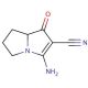3-amino-1-oxo-5,6,7,7a-tetrahydro-1H-pyrrolizine-2-carbonitrile - chemical structure image