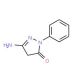 3-Amino-1-phenyl-2-pyrazolin-5-one (CAS 4149-06-8) - chemical structure image