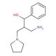 3-amino-1-phenyl-2-(pyrrolidin-1-ylmethyl)propan-1-ol - chemical structure image
