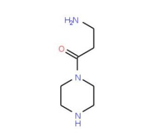 3-Amino-1-piperazin-1-yl-propan-1-one (CAS 691394-08-8) - chemical structure image