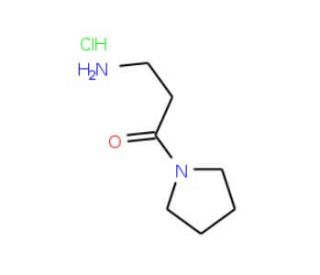 3-Amino-1-pyrrolidin-1-yl-propan-1-one hydrochloride (CAS 670253-59-5) - chemical structure image