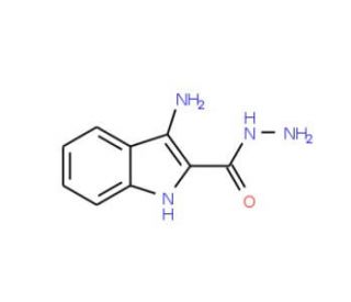 3-Amino-1H-indole-2-carbohydrazide (CAS 110963-29-6) - chemical structure image