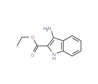 3-Amino-1H-indole-2-carboxylic acid ethyl ester (CAS 87223-77-6) - chemical structure image