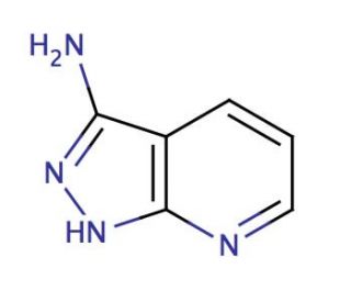 3-Amino-1H-pyrazolo[3,4-b]pyridine (CAS 6752-16-5) - chemical structure image