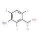 3-Amino-2,4,6-triiodobenzoic acid (CAS 3119-15-1) - chemical structure image
