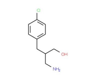 3-amino-2-(4-chlorobenzyl)propan-1-ol - chemical structure image