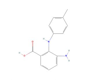 3-Amino-2-(4-methylphenylamino)benzoic acid (CAS 116702-65-9) - chemical structure image