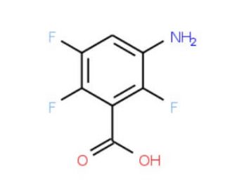 3-Amino-2,5,6-trifluorobenzoic acid (CAS 133622-65-8) - chemical structure image