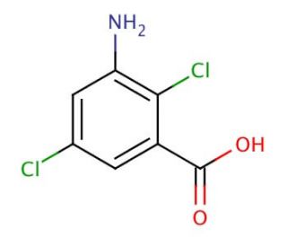 3-Amino-2,5-dichlorobenzoic acid (CAS 133-90-4) - chemical structure image