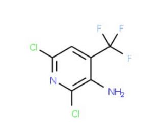 3-Amino-2,6-dichloro-4-(trifluoromethyl)-pyridine (CAS 175277-67-5) - chemical structure image