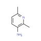 3-Amino-2,6-dimethylpyridine (CAS 3430-33-9) - chemical structure image