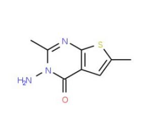3-Amino-2,6-dimethylthieno-[2,3-d]pyrimidin-4(3H)-one - chemical structure image