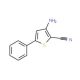 3-Amino-2-cyano-5-phenylthiophene (CAS 83060-72-4) - chemical structure image