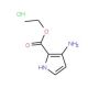 3-Amino-2-ethoxycarbonylpyrrole HCl (CAS 252932-49-3) - chemical structure image