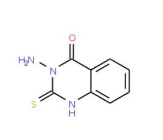 3-Amino-2-mercapto-3H-quinazolin-4-one (CAS 16951-33-0) - chemical structure image