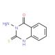 3-Amino-2-mercapto-3H-quinazolin-4-one (CAS 16951-33-0) - chemical structure image